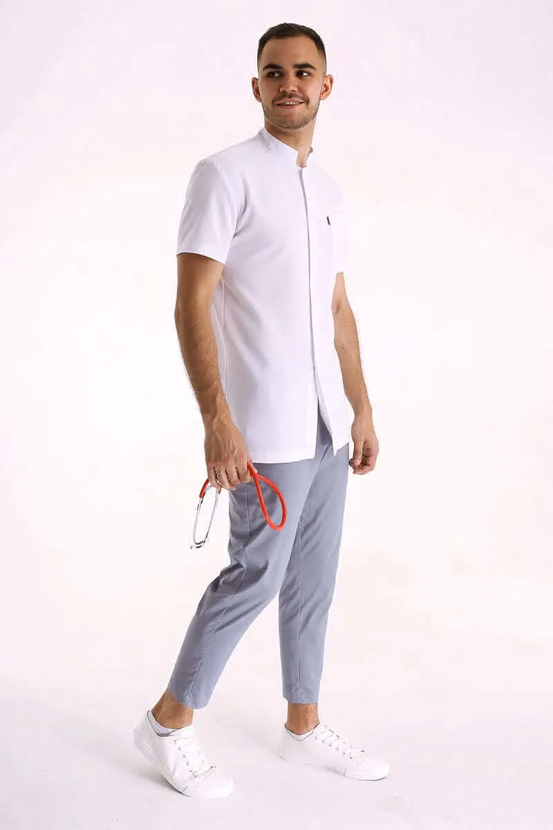 Рубашка медицинская мужская Генри / спандекс Рубашка медицинская мужская Генри / спандекс